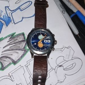 Mens big face diesel watch